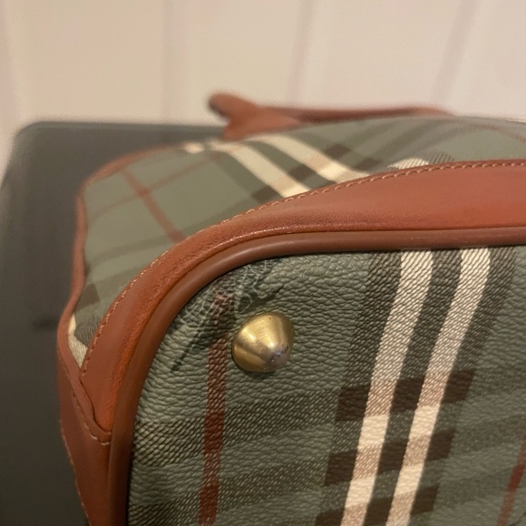 Burberry Haymarket Handbag. - Picture 12 of 17